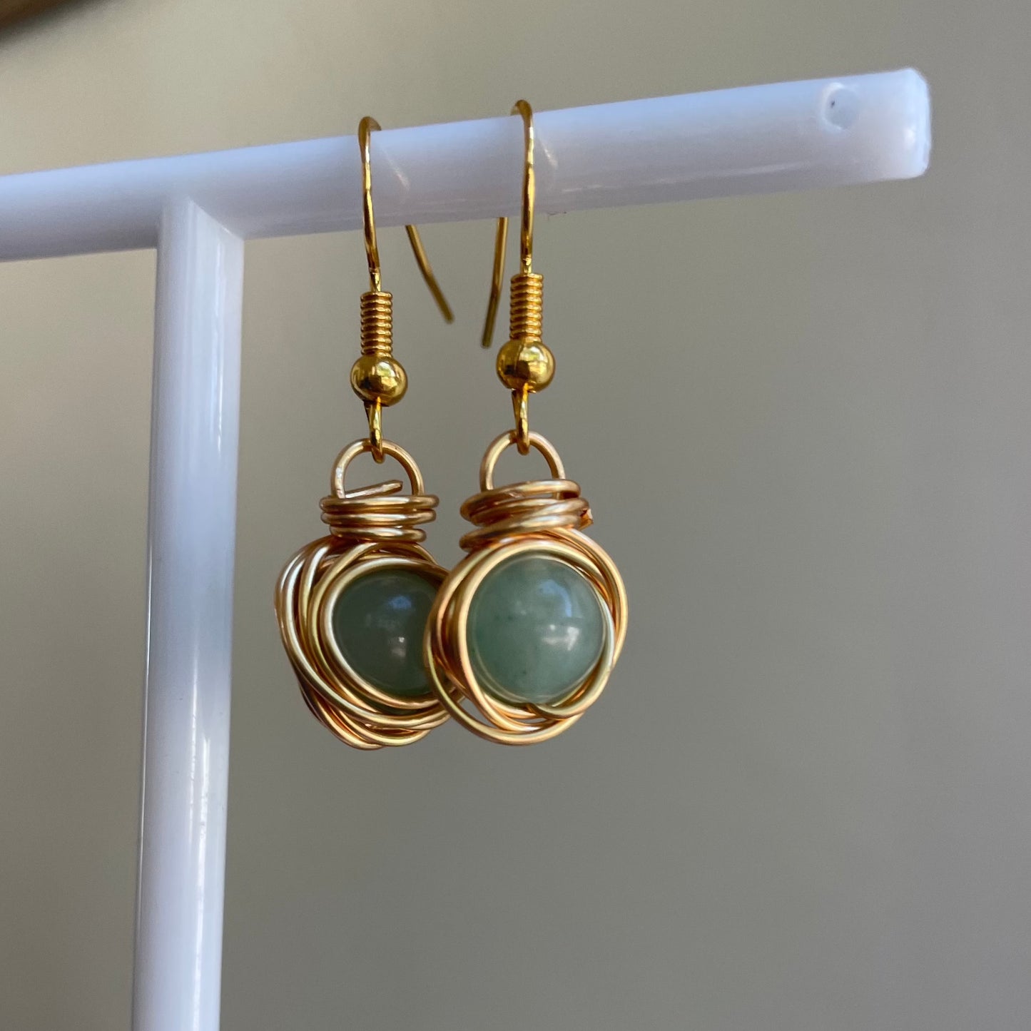 Green Aventurine Drop Earrings