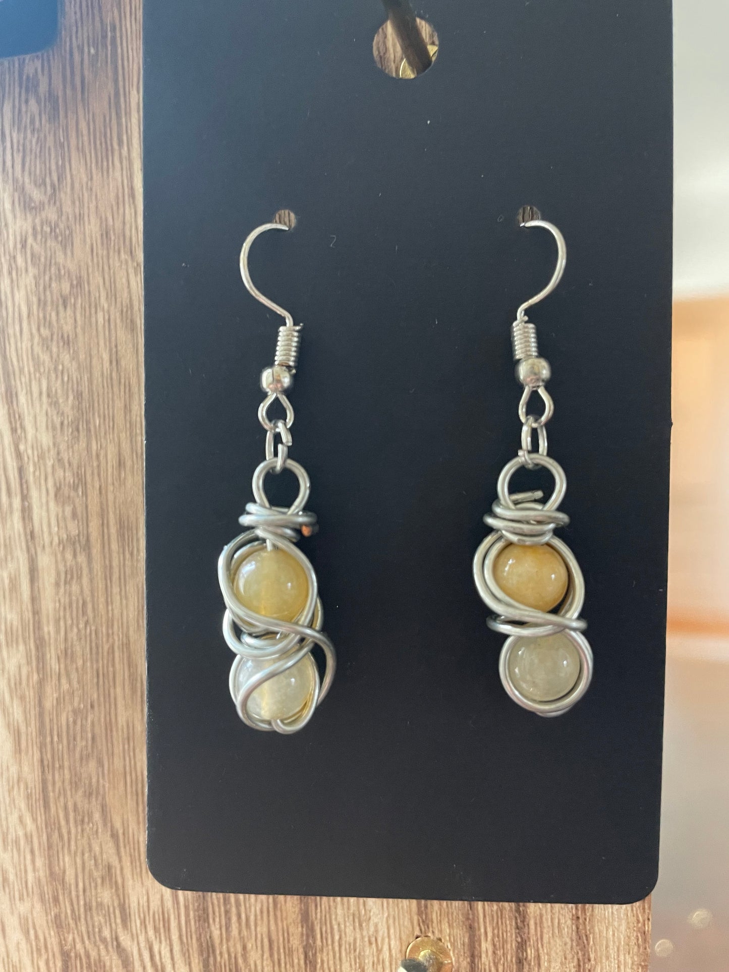 Double Wrapped Crystal Earrings