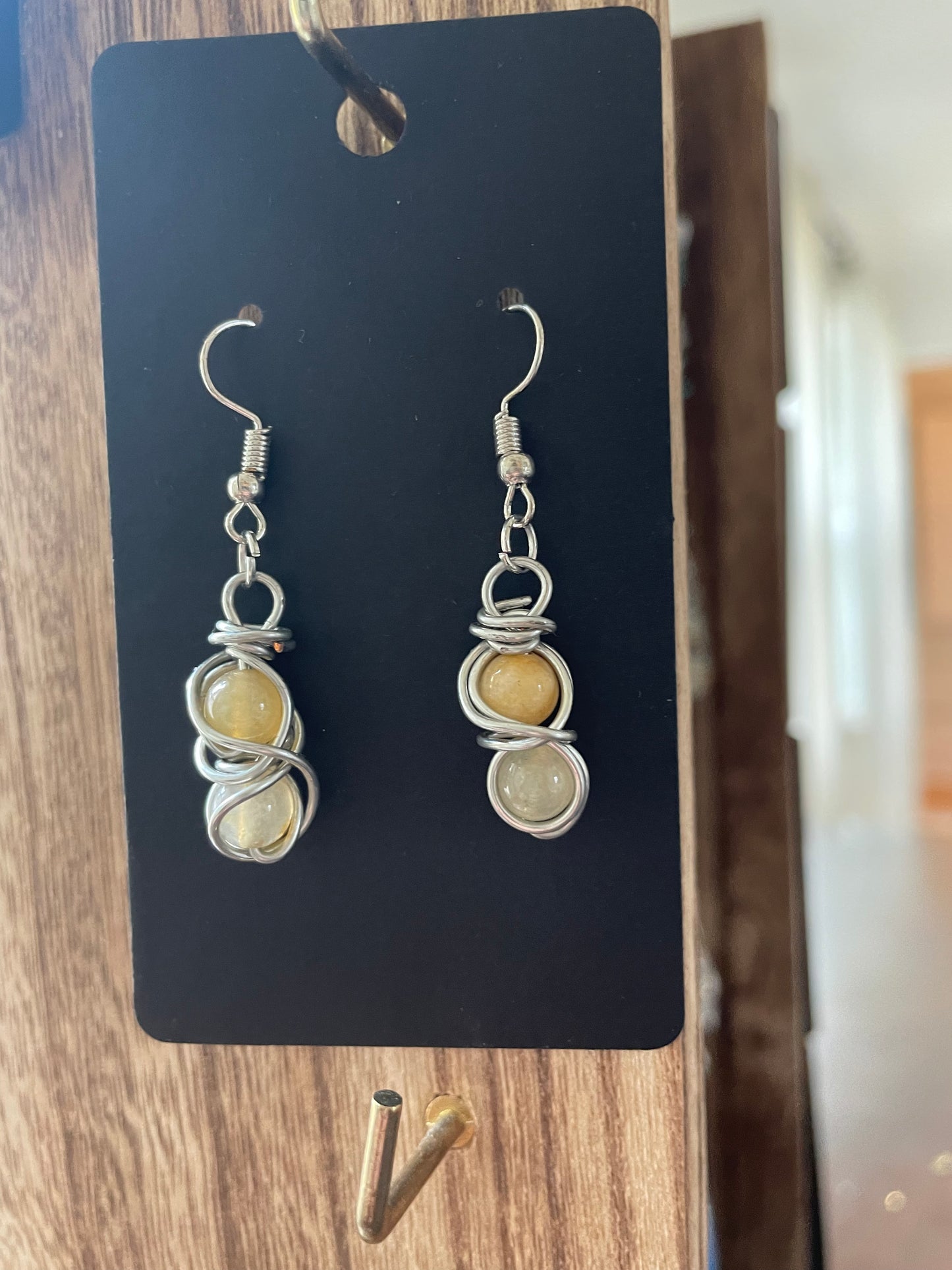 Double Wrapped Crystal Earrings