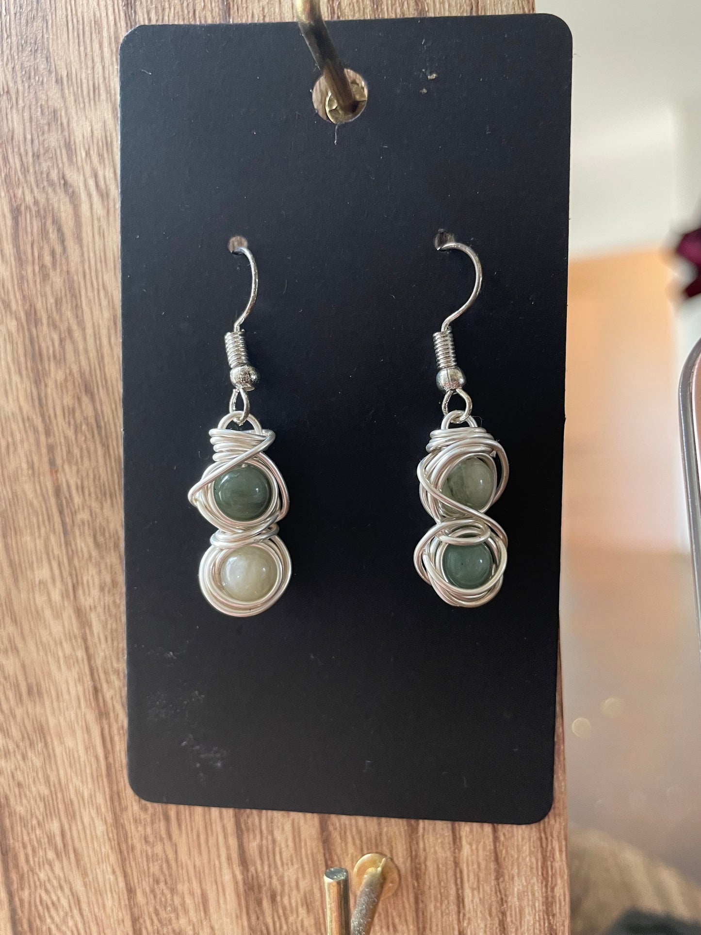 Double Wrapped Crystal Earrings