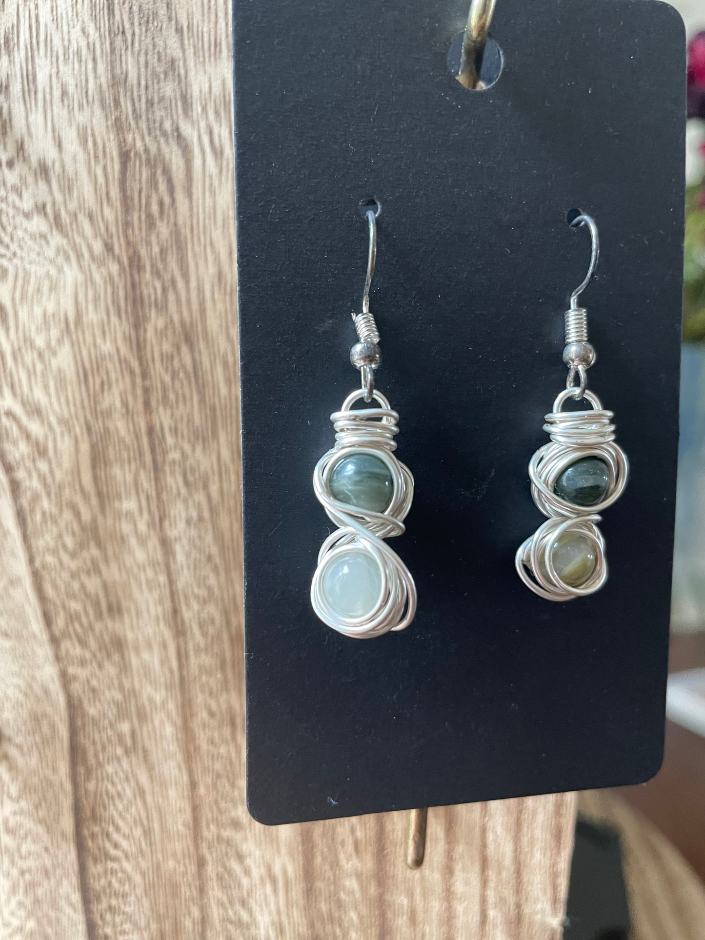 Double Wrapped Crystal Earrings