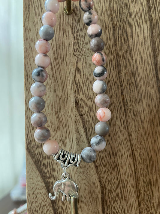 Pink Zebra Jasper Bracelets