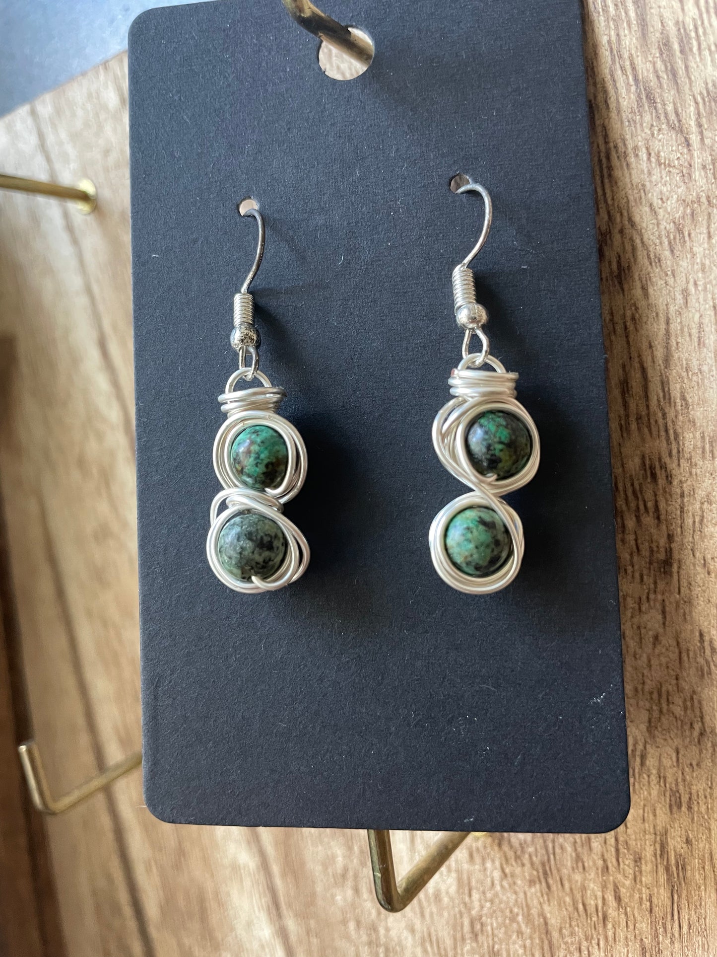 Double Wrapped Crystal Earrings