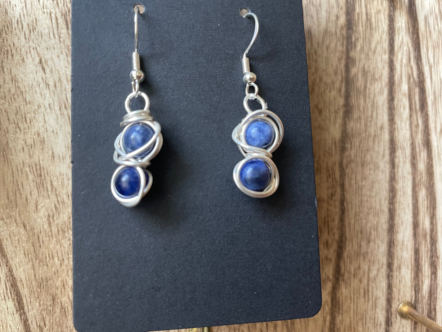 Double Wrapped Crystal Earrings