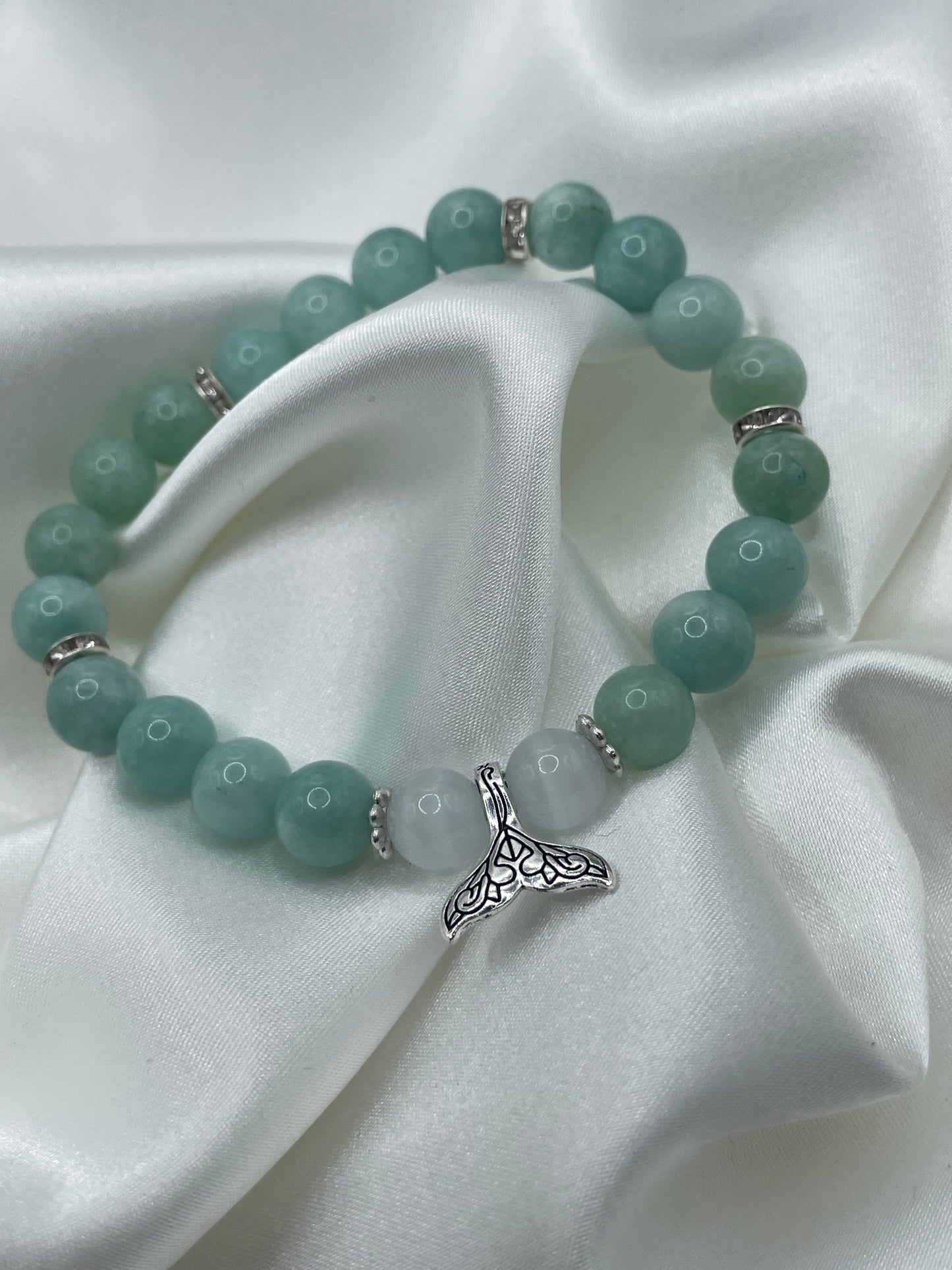 Emerald Jade Whale Tail Bracelets