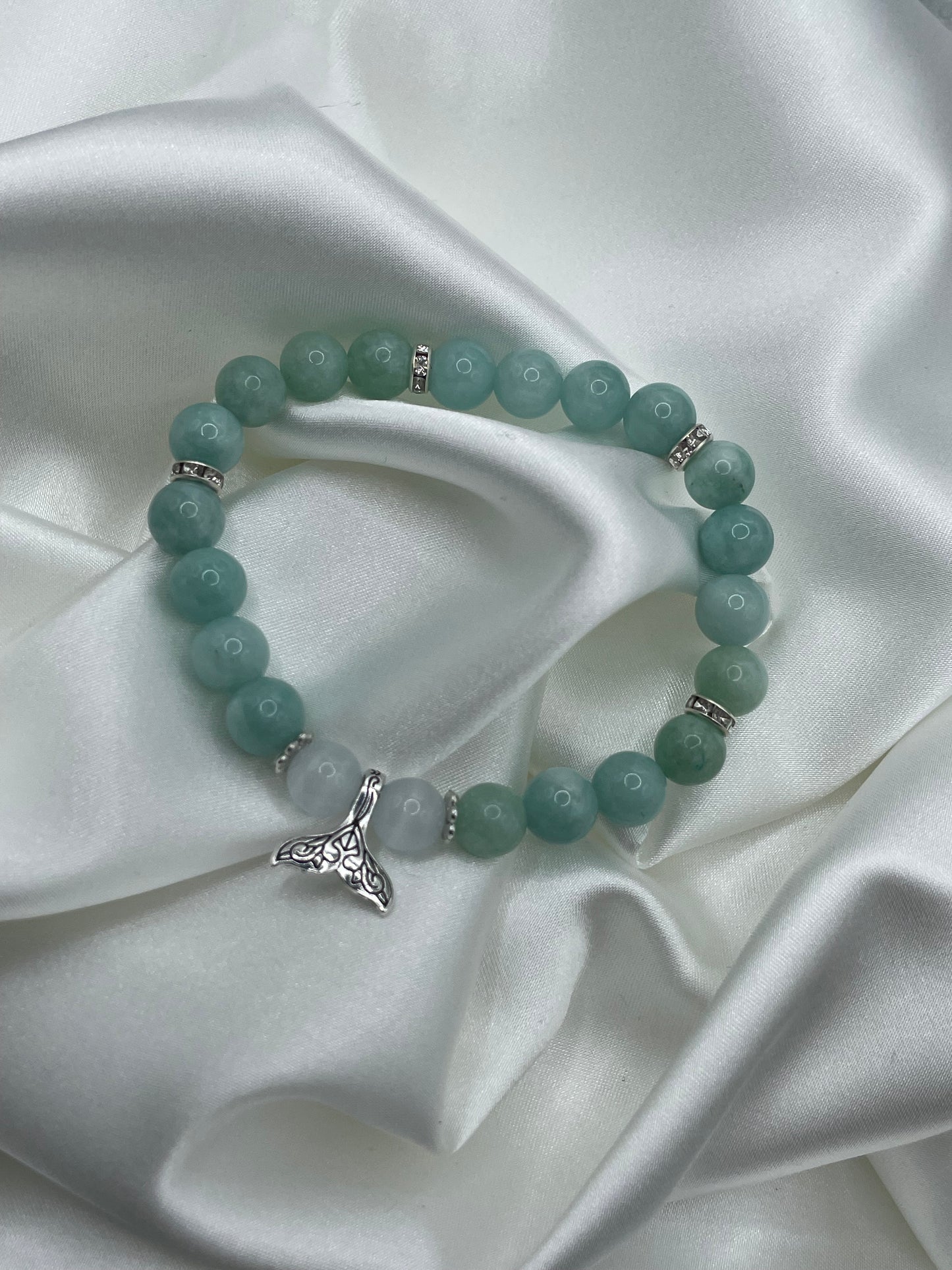 Emerald Jade Whale Tail Bracelets